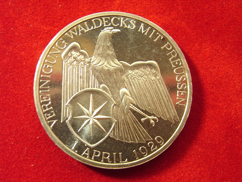 Vereinigung Waldecks mit Preussen erster April 1929
