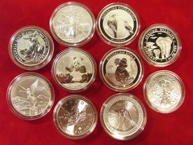Silber Münzen Sammlung
