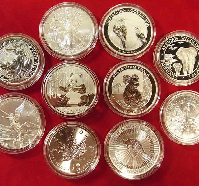 Silber Münzen Sammlung